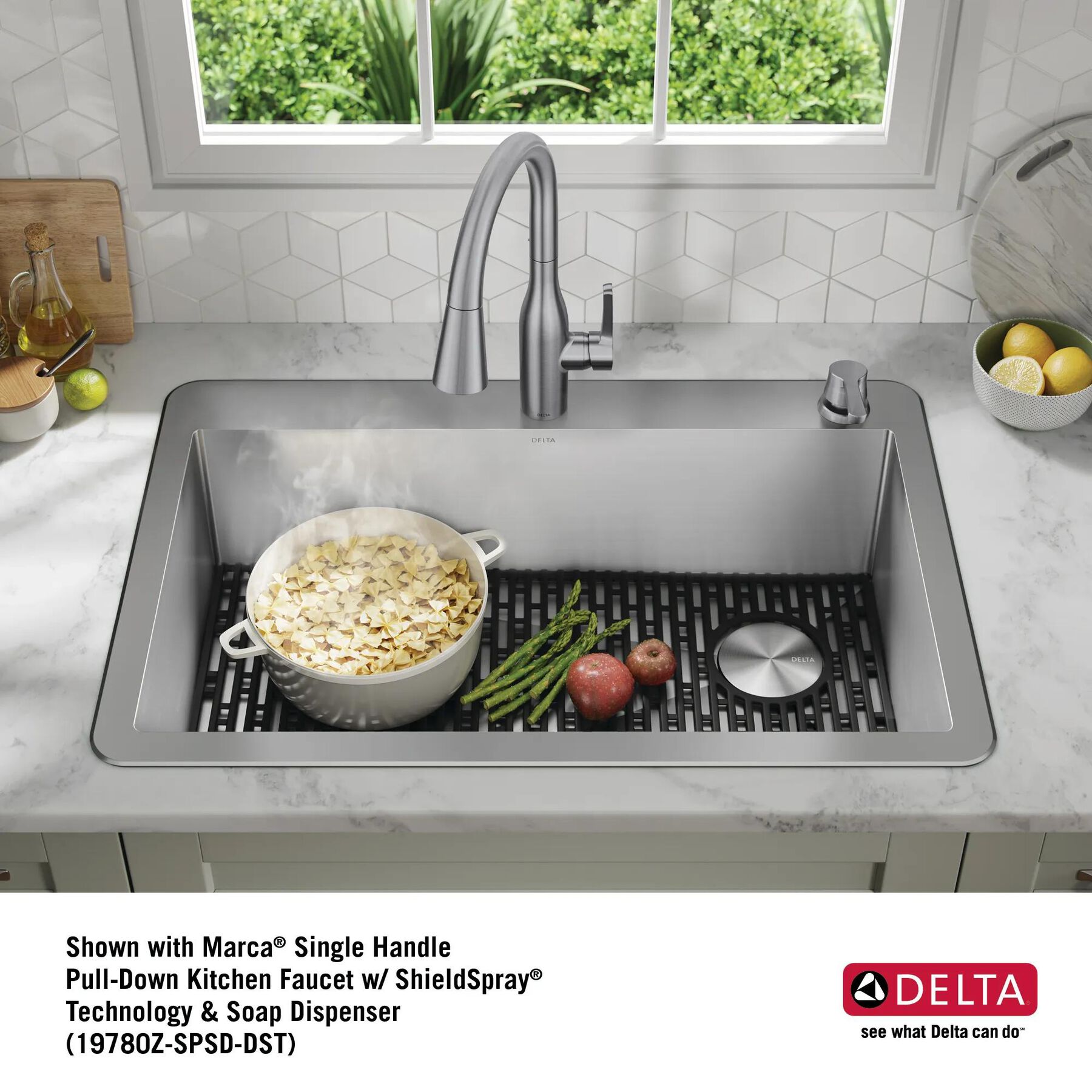 33&rdquo; Drop-In Undermount Stainless Steel Single Bowl Kitchen Sink with Accessories